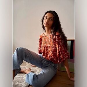 FREE PEOPLE Intimately Dessa Bodysuit Top in Rust